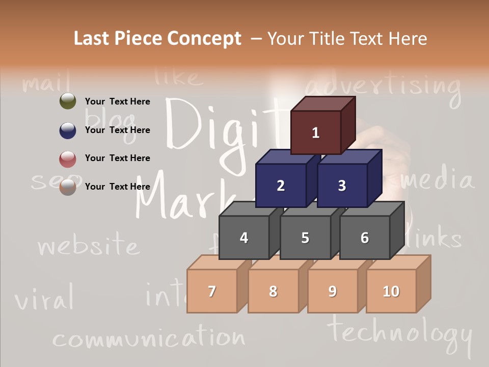 Seo Pen Communicate PowerPoint Template