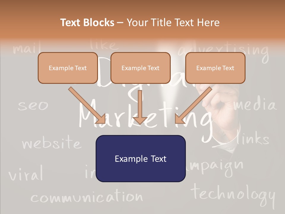 Seo Pen Communicate PowerPoint Template