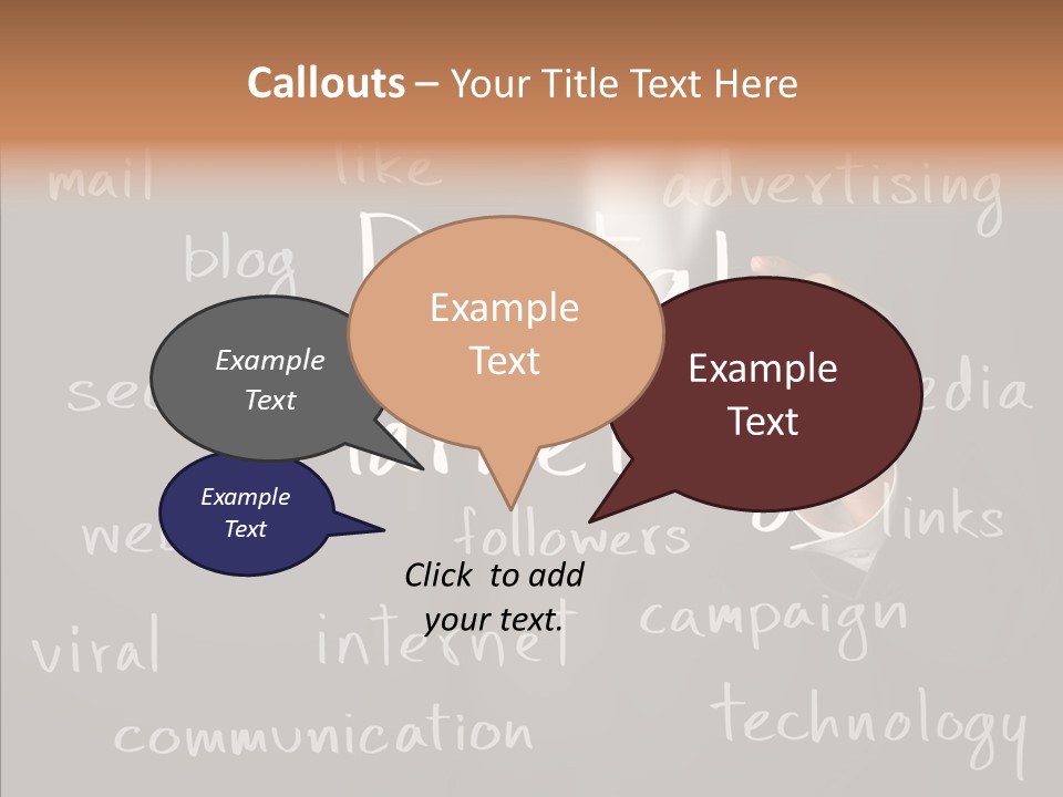 Seo Pen Communicate PowerPoint Template
