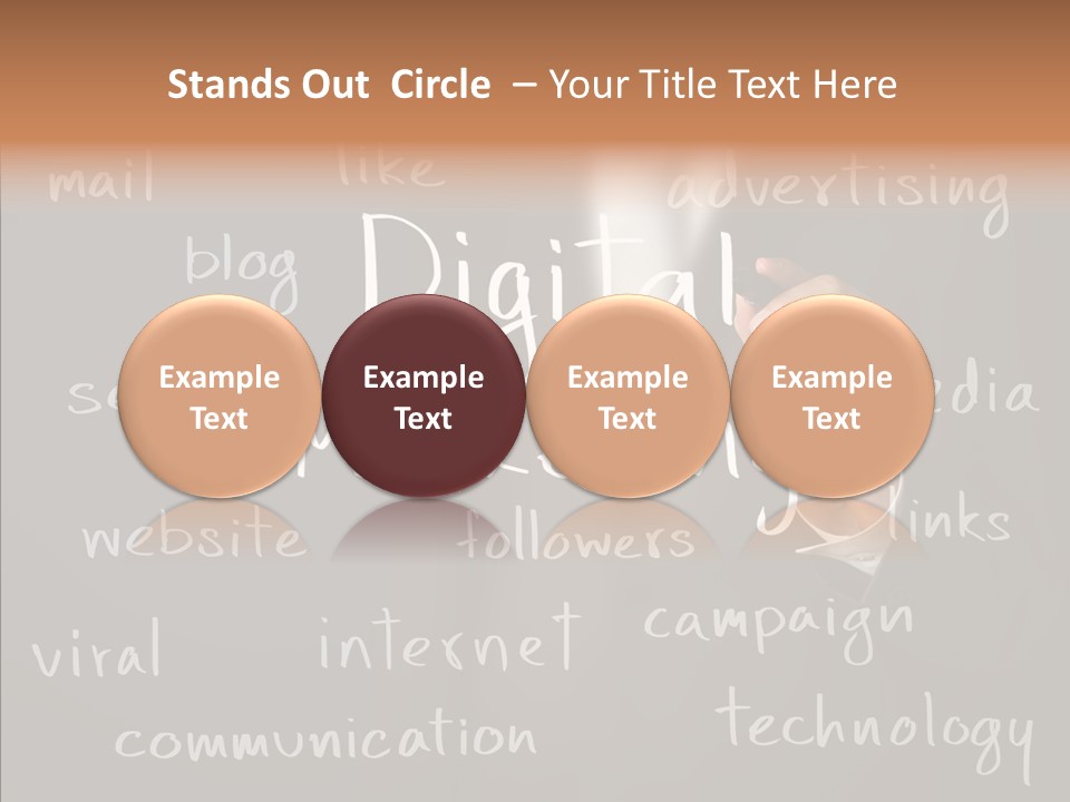 Seo Pen Communicate PowerPoint Template