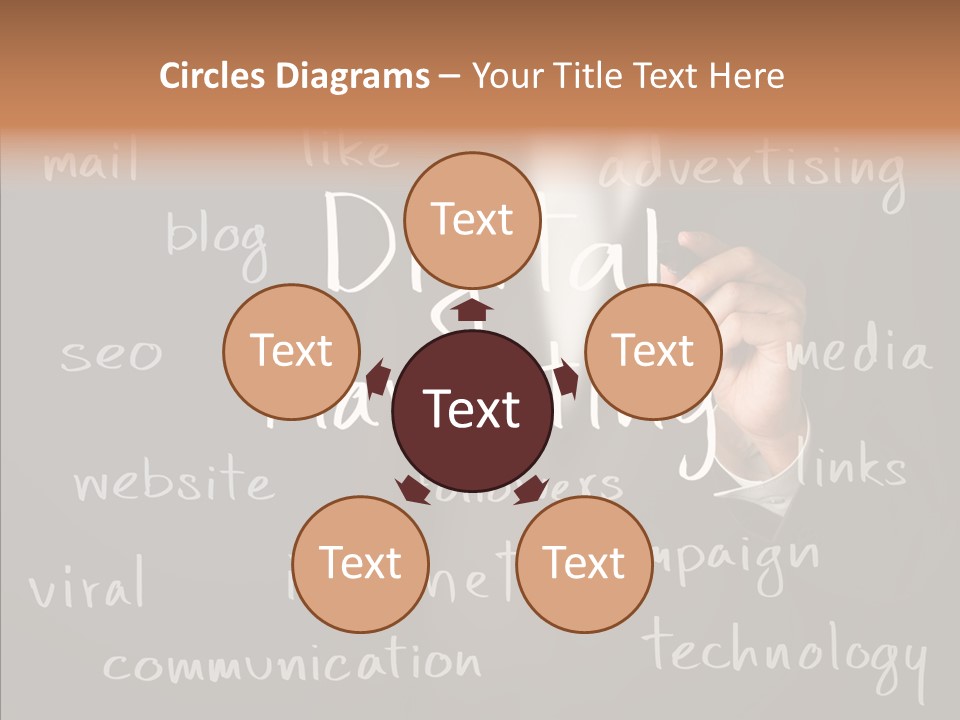 Seo Pen Communicate PowerPoint Template