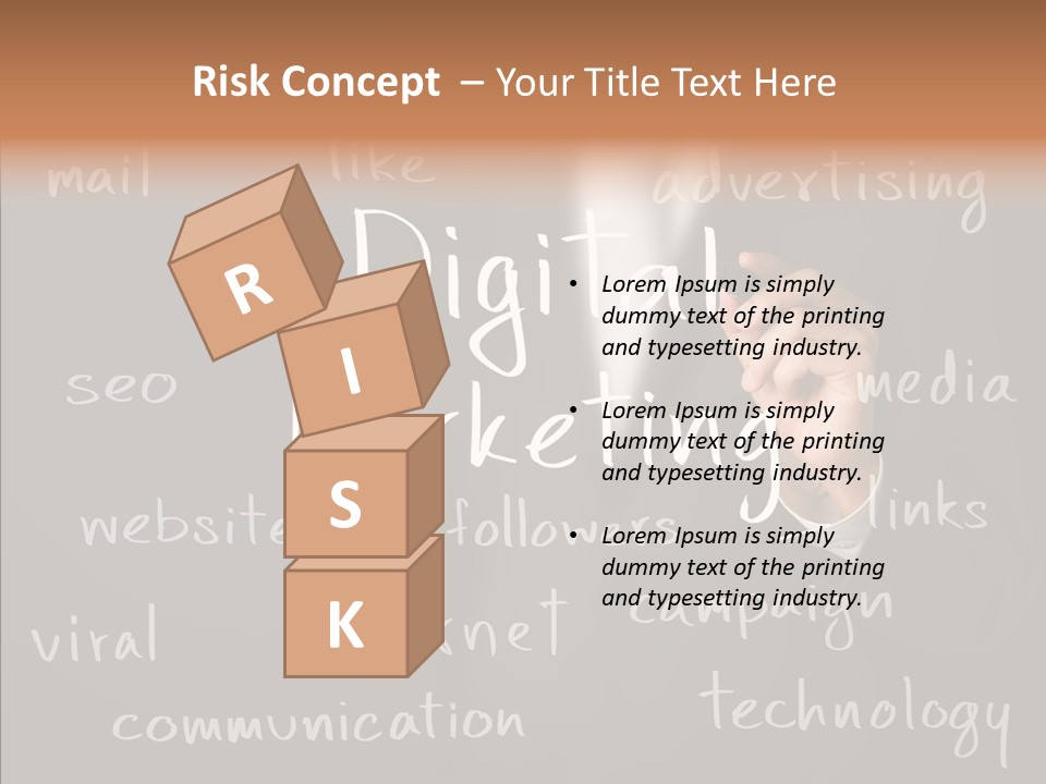 Seo Pen Communicate PowerPoint Template