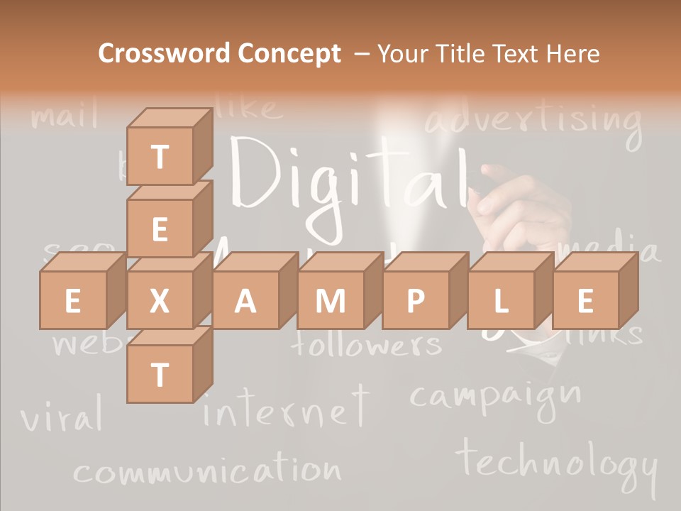 Seo Pen Communicate PowerPoint Template