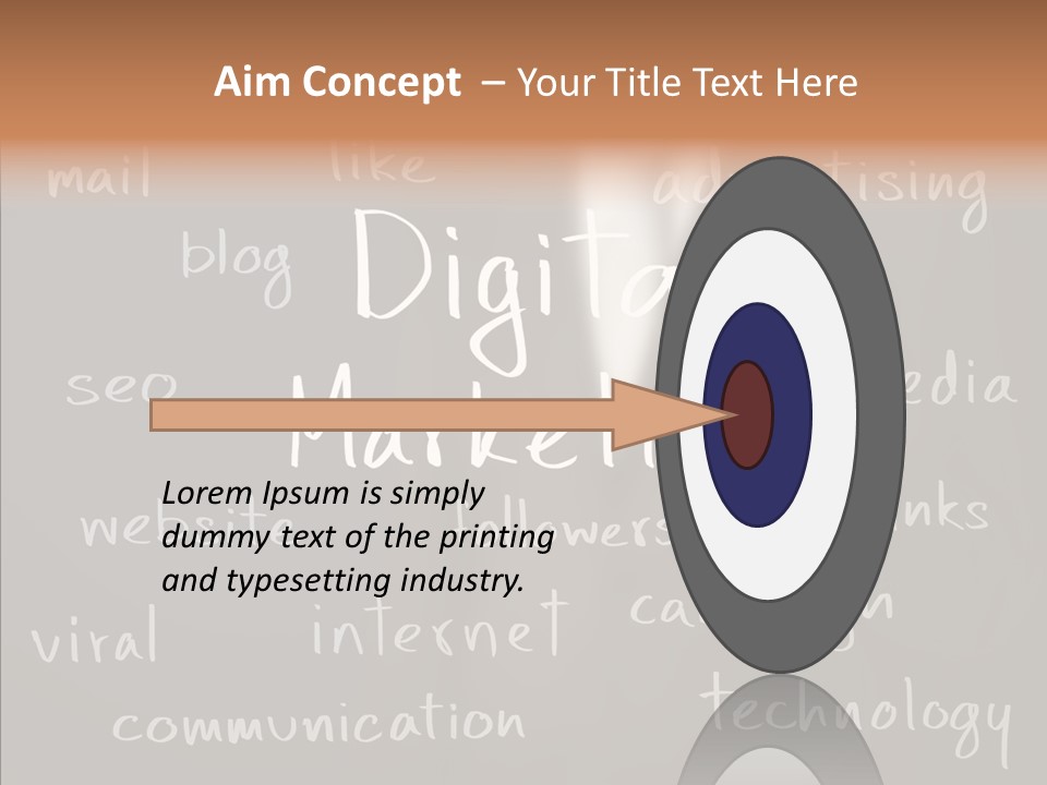 Seo Pen Communicate PowerPoint Template