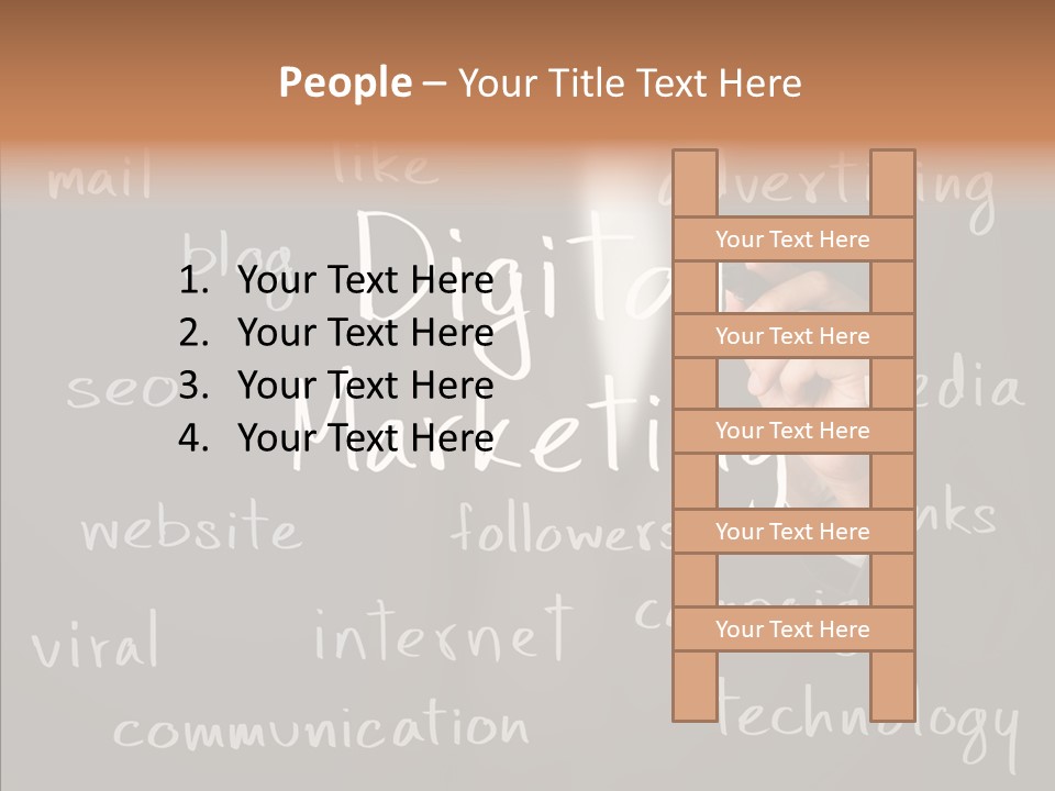 Seo Pen Communicate PowerPoint Template