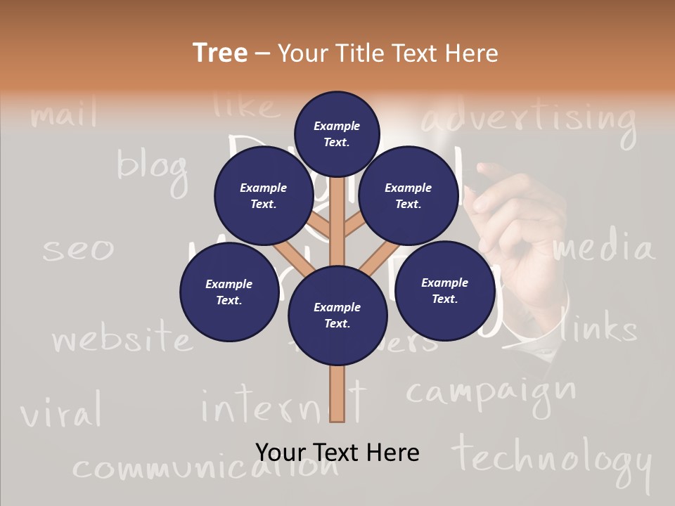 Seo Pen Communicate PowerPoint Template