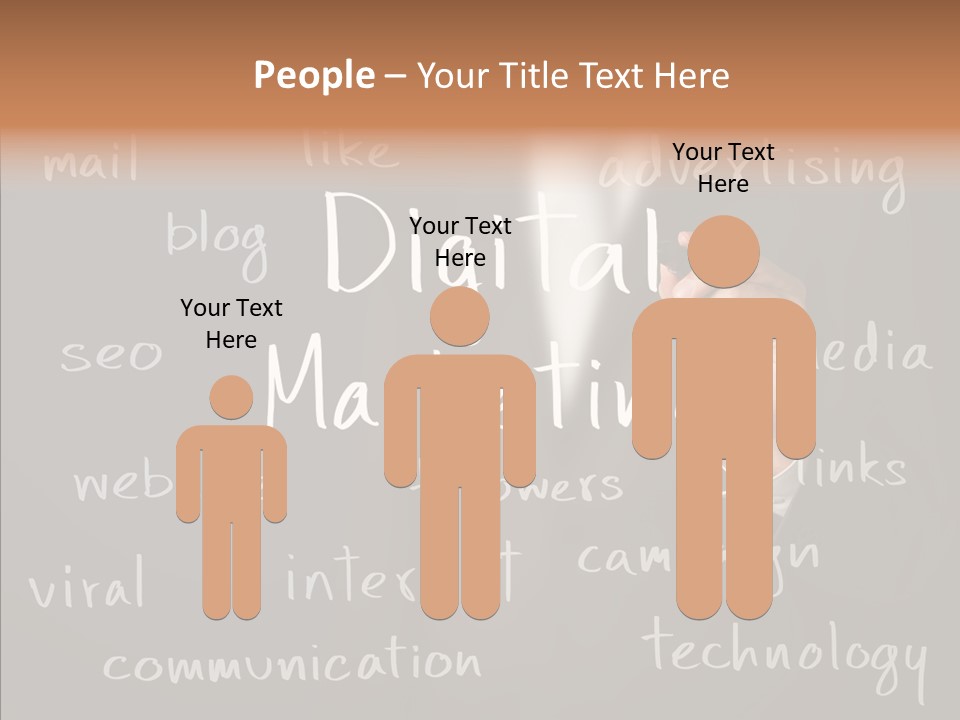 Seo Pen Communicate PowerPoint Template