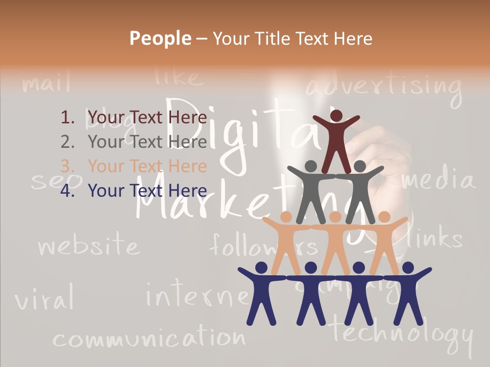 Seo Pen Communicate PowerPoint Template