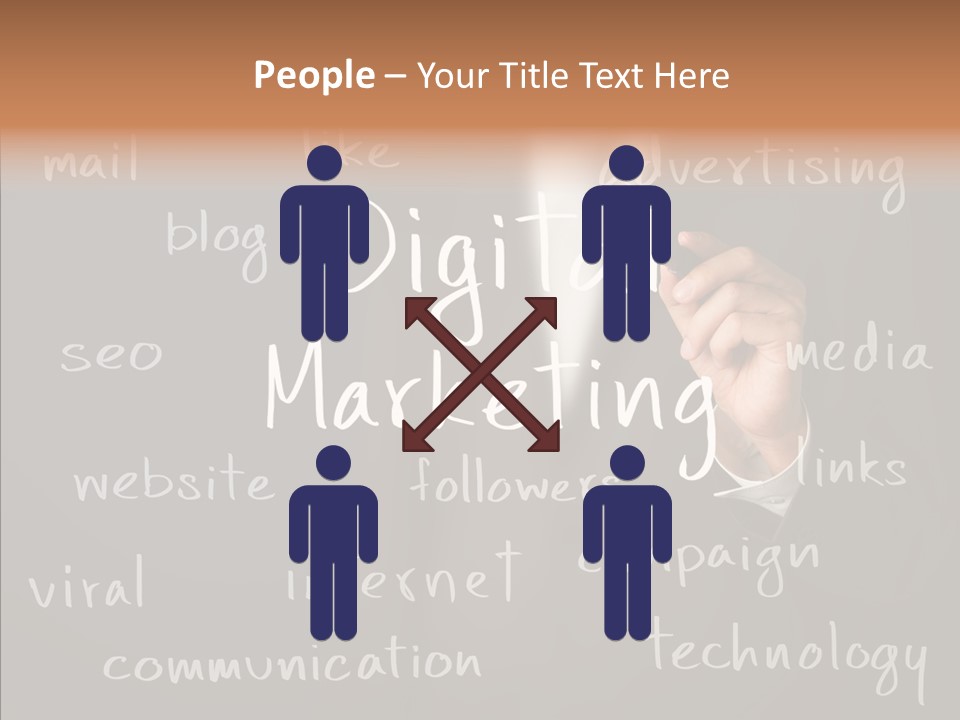 Seo Pen Communicate PowerPoint Template