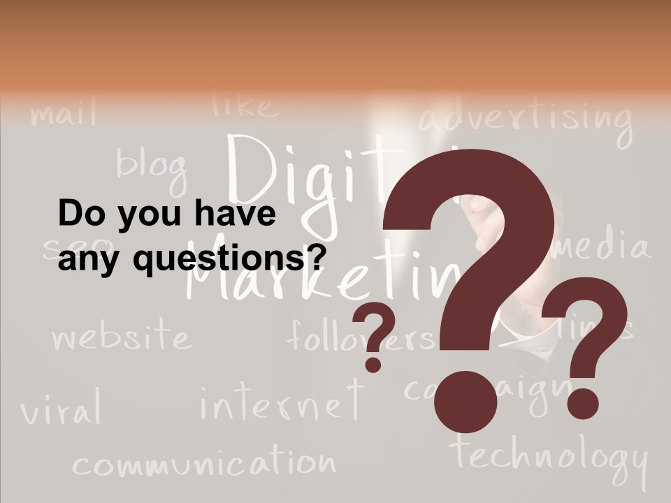 Seo Pen Communicate PowerPoint Template