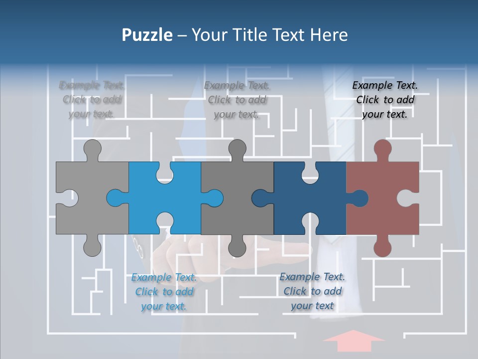 Man Achieve Experience PowerPoint Template