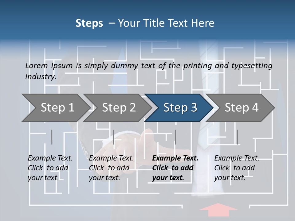 Man Achieve Experience PowerPoint Template