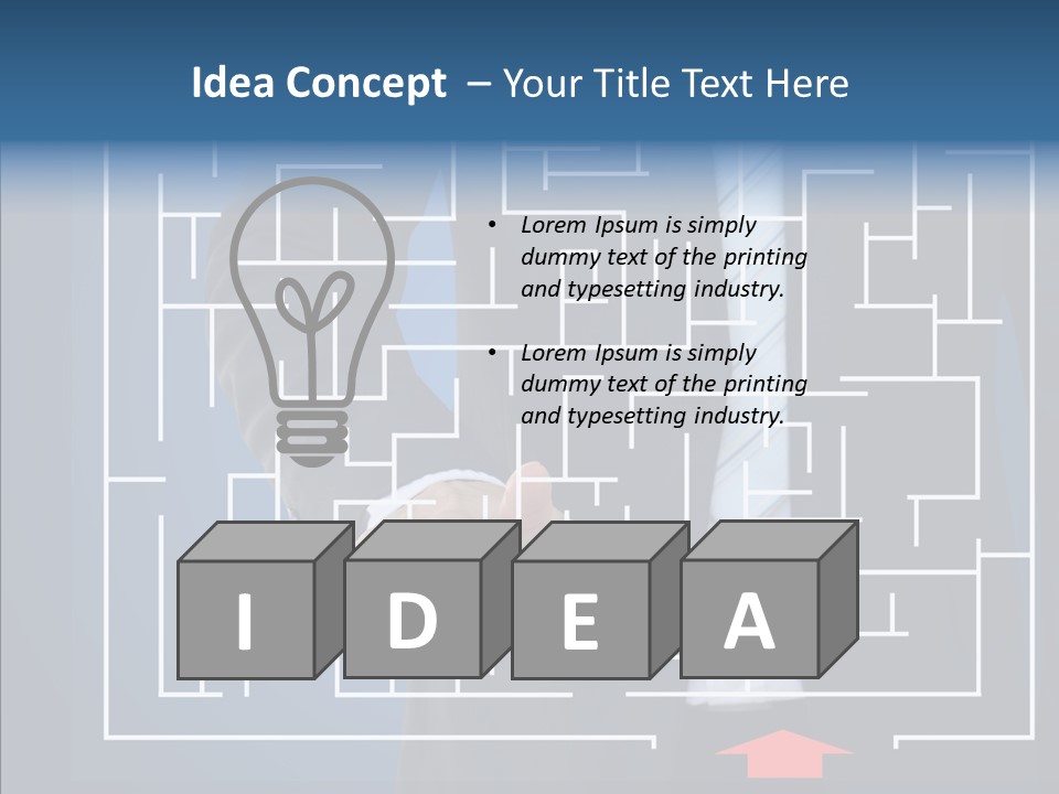 Man Achieve Experience PowerPoint Template