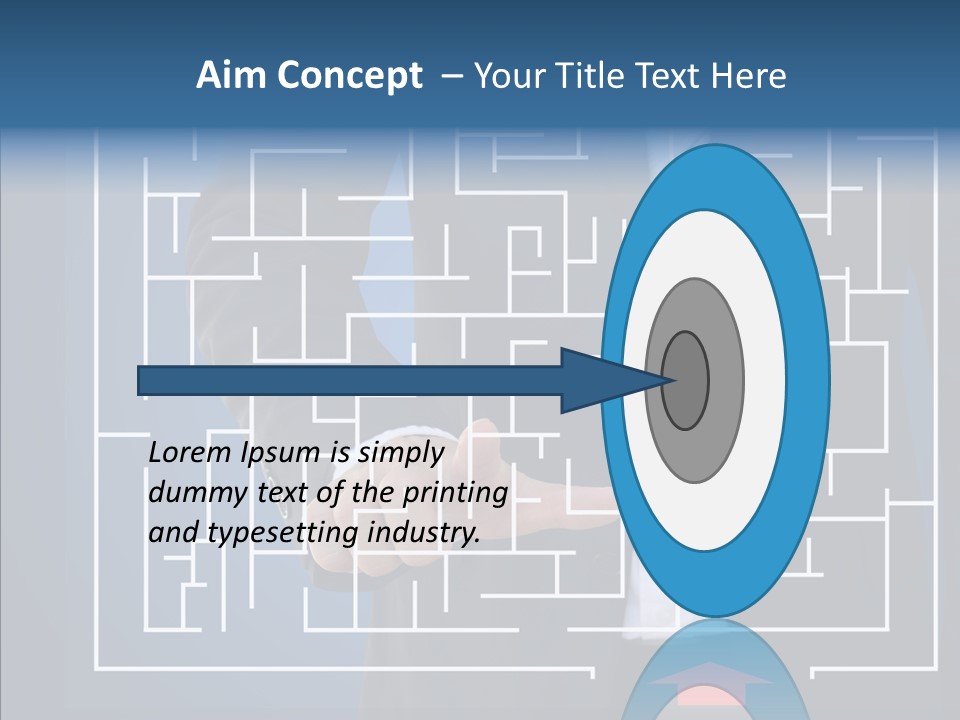 Man Achieve Experience PowerPoint Template