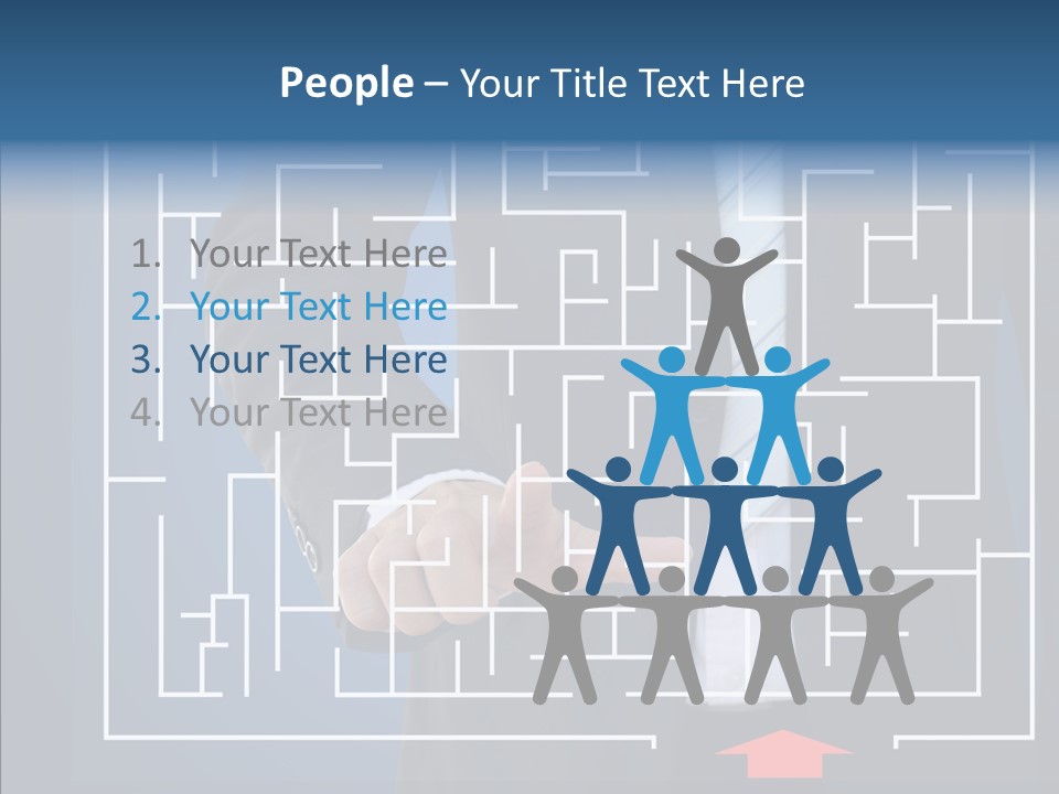 Man Achieve Experience PowerPoint Template