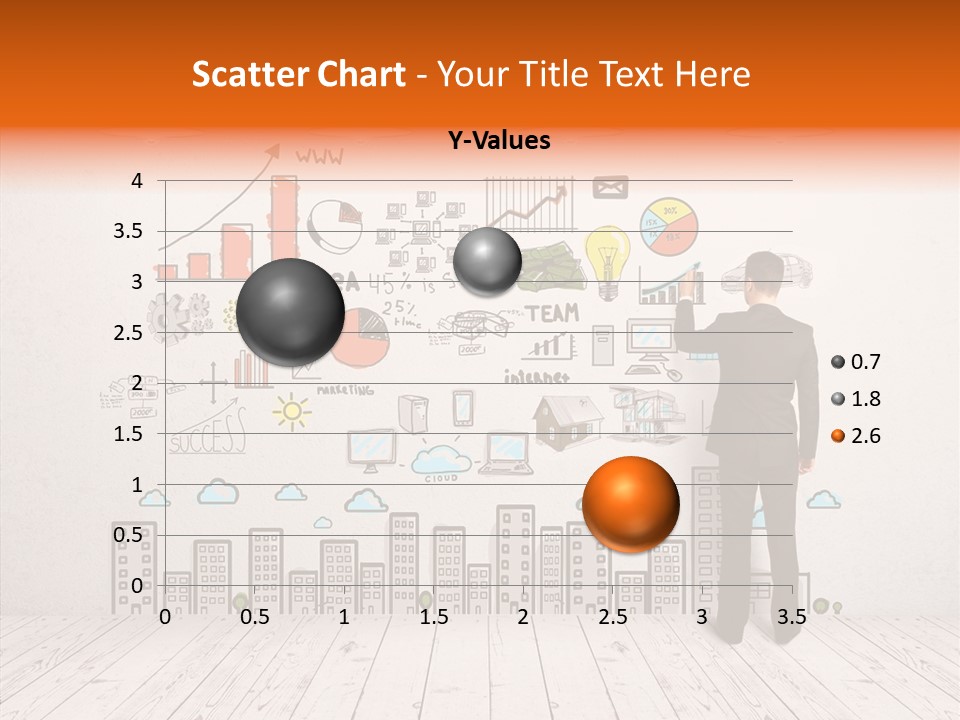 Suit Background Drawing PowerPoint Template
