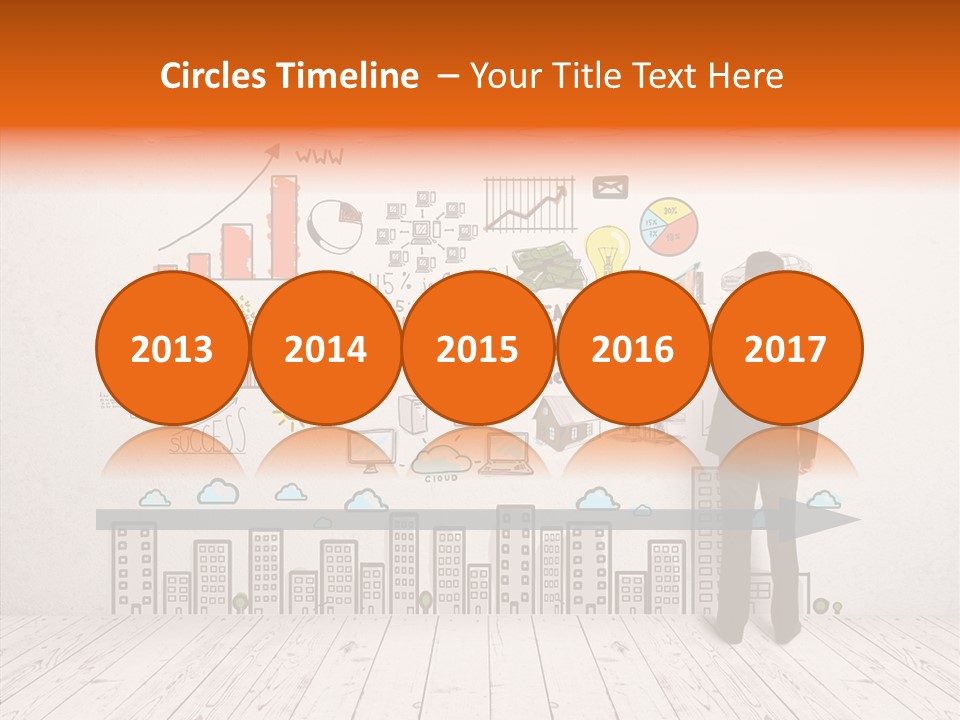 Suit Background Drawing PowerPoint Template