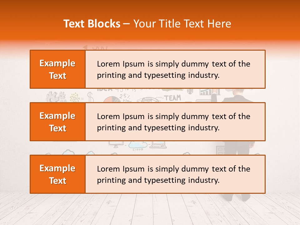 Suit Background Drawing PowerPoint Template
