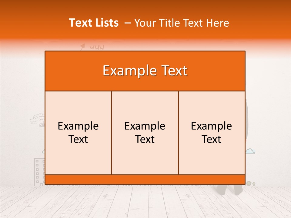 Suit Background Drawing PowerPoint Template