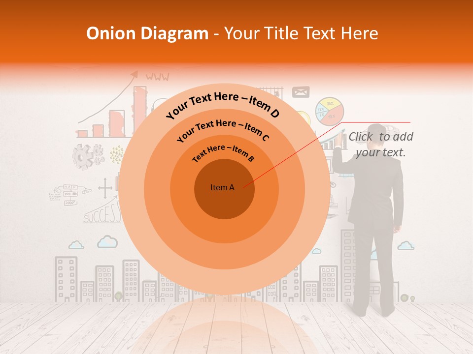 Suit Background Drawing PowerPoint Template