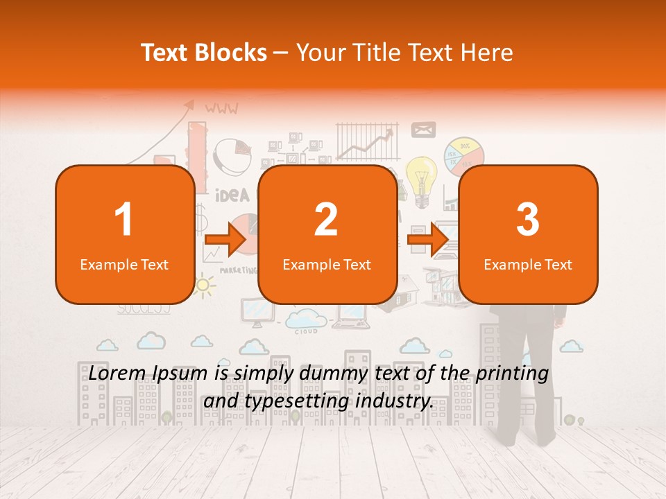 Suit Background Drawing PowerPoint Template