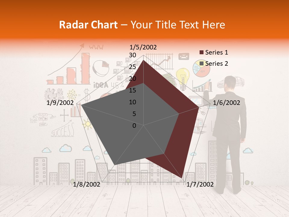 Suit Background Drawing PowerPoint Template