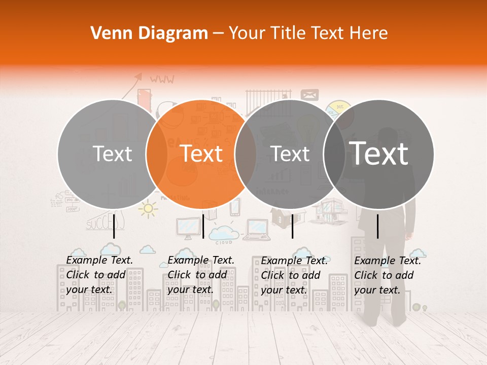 Suit Background Drawing PowerPoint Template