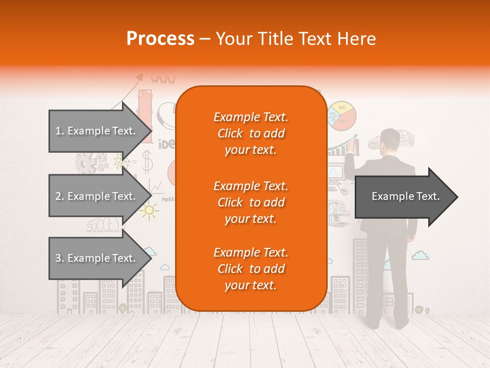Suit Background Drawing PowerPoint Template