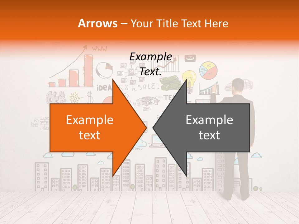 Suit Background Drawing PowerPoint Template