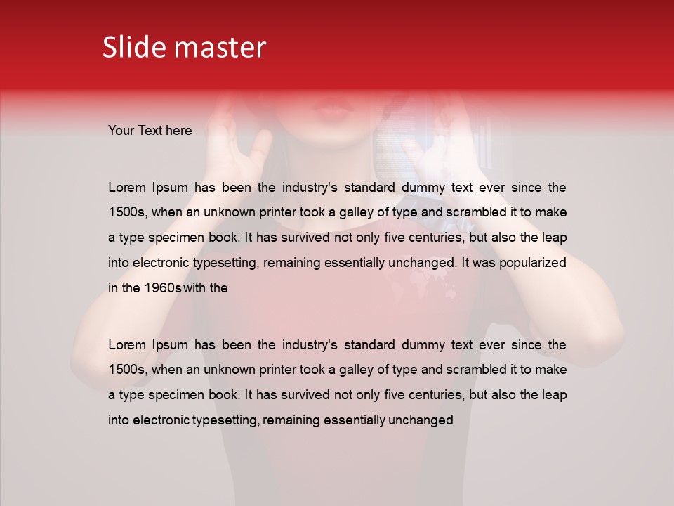 Touch Button Pretty PowerPoint Template