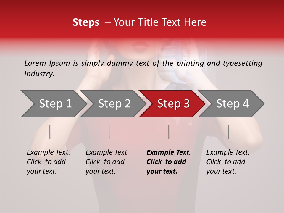 Touch Button Pretty PowerPoint Template