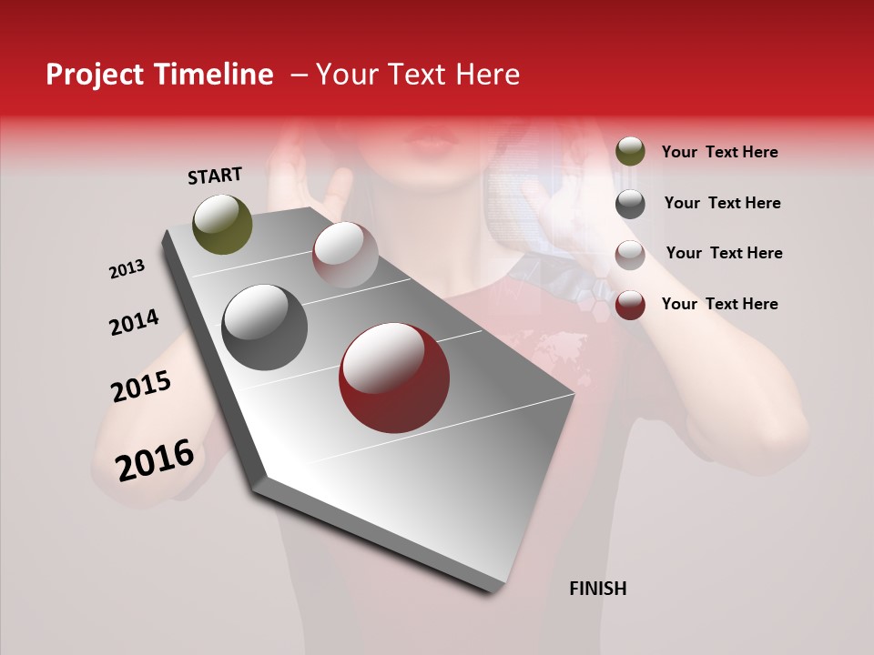 Touch Button Pretty PowerPoint Template
