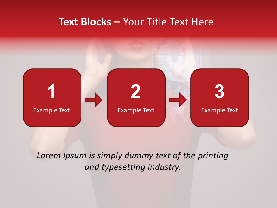 Touch Button Pretty PowerPoint Template