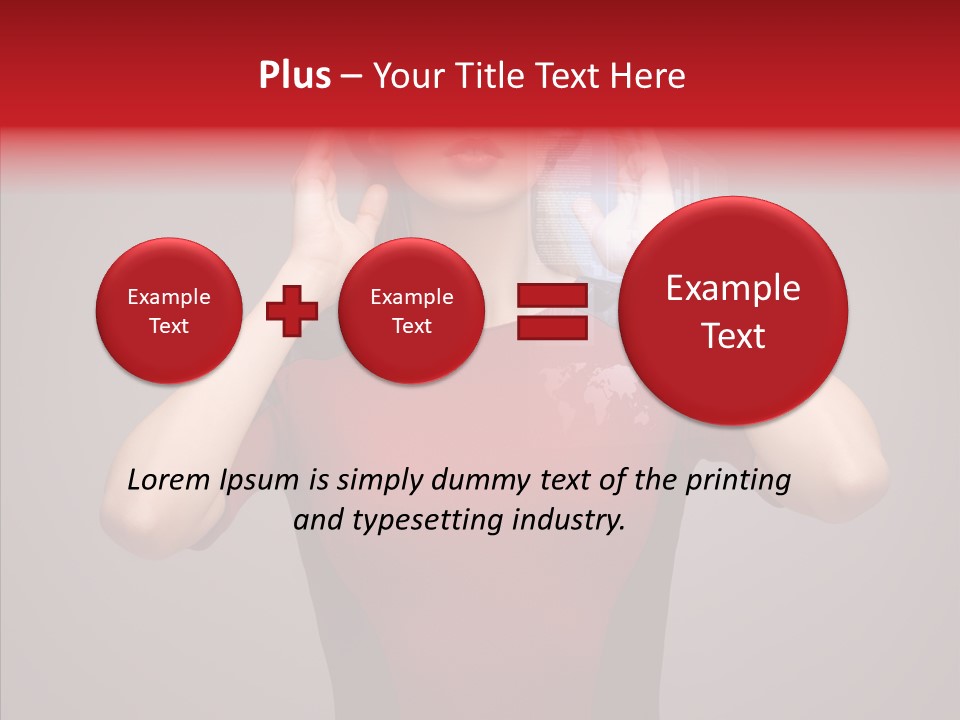 Touch Button Pretty PowerPoint Template