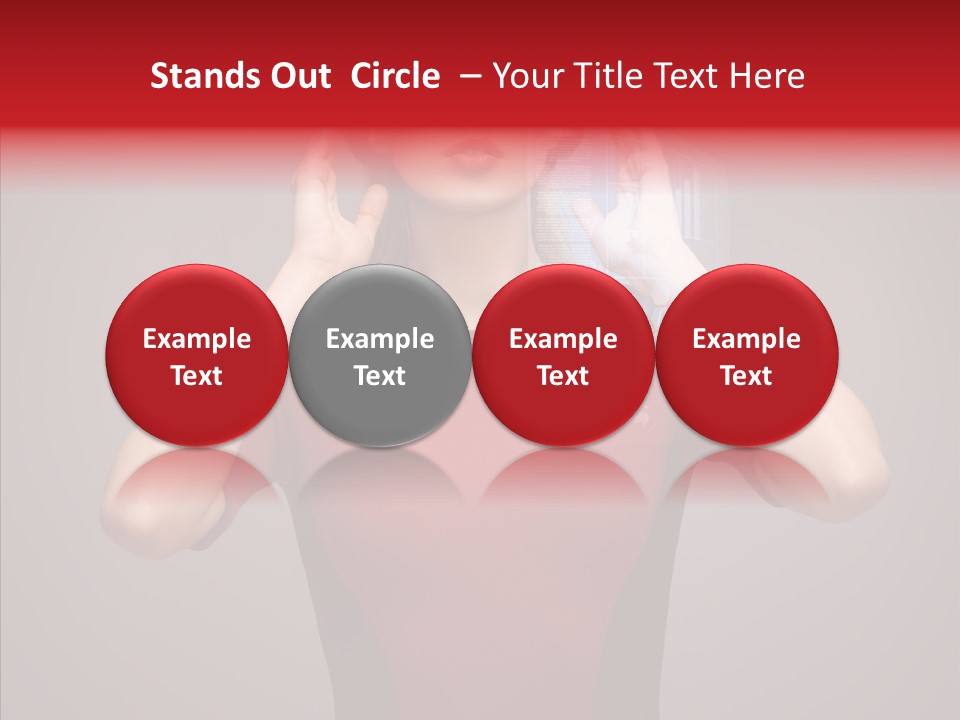 Touch Button Pretty PowerPoint Template