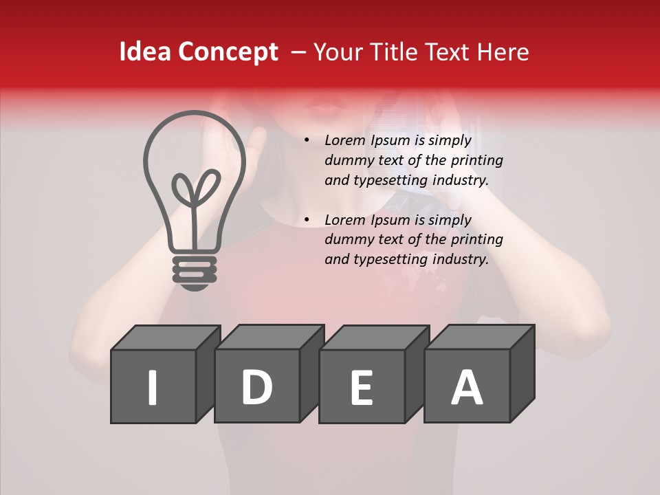 Touch Button Pretty PowerPoint Template