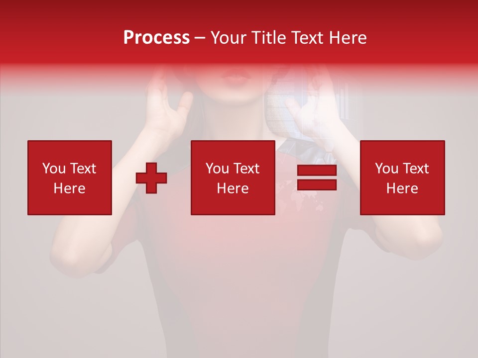 Touch Button Pretty PowerPoint Template