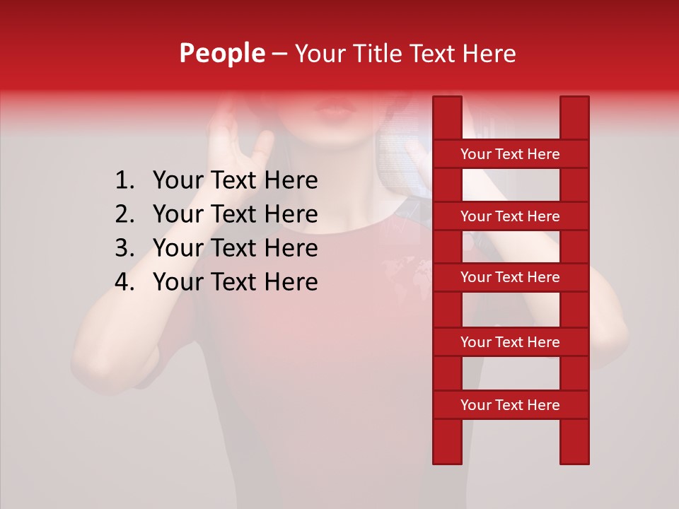 Touch Button Pretty PowerPoint Template