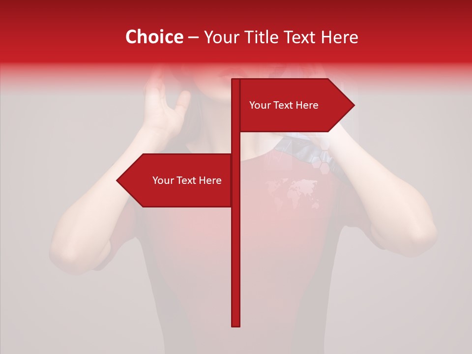 Touch Button Pretty PowerPoint Template