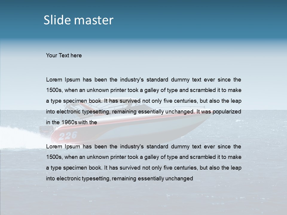 Action Cruiser Power PowerPoint Template
