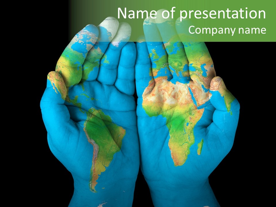 Globe Paint Future PowerPoint Template