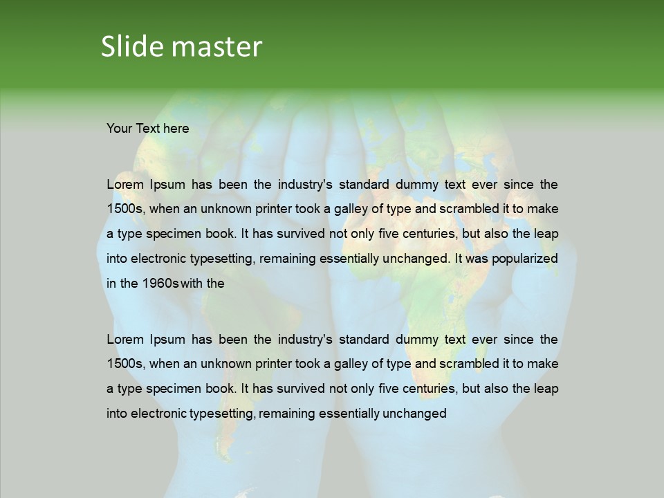 Globe Paint Future PowerPoint Template