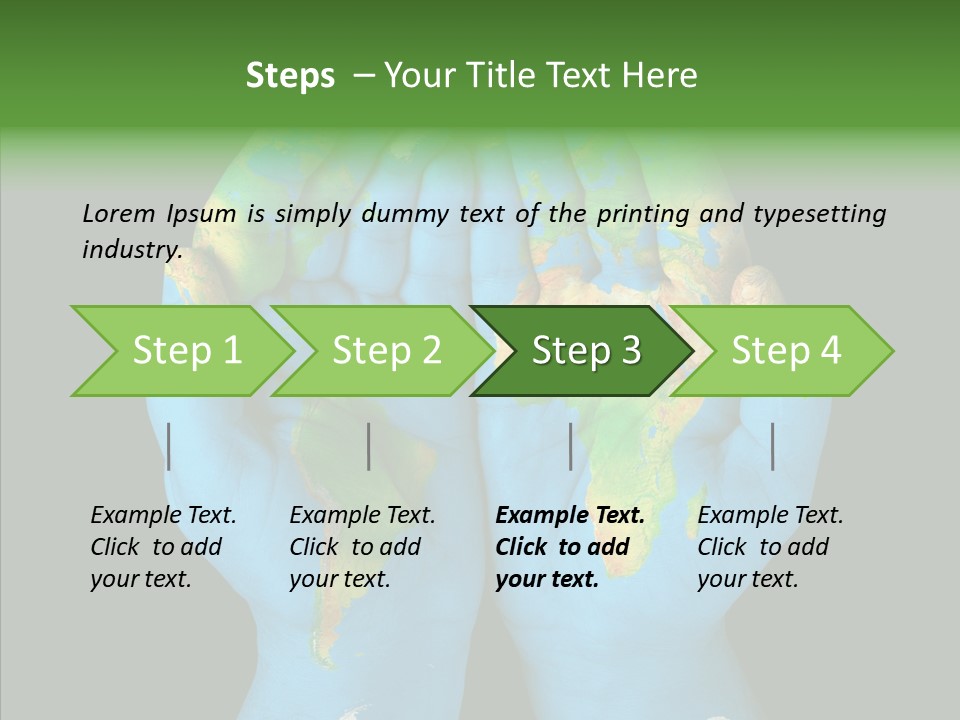 Globe Paint Future PowerPoint Template