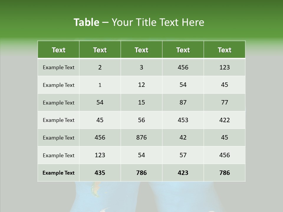 Globe Paint Future PowerPoint Template
