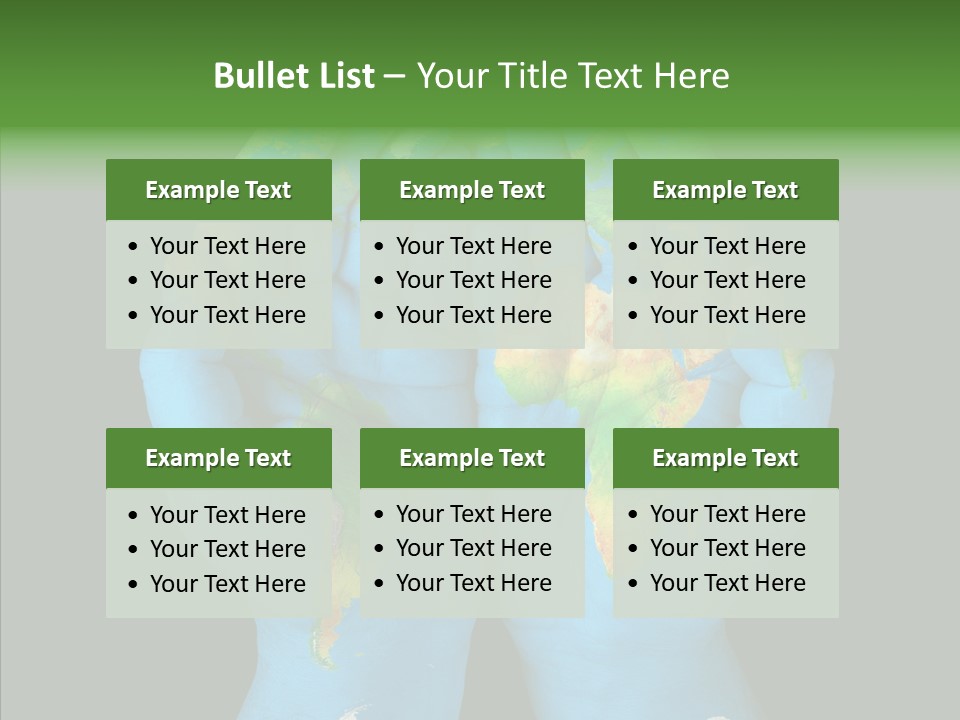 Globe Paint Future PowerPoint Template