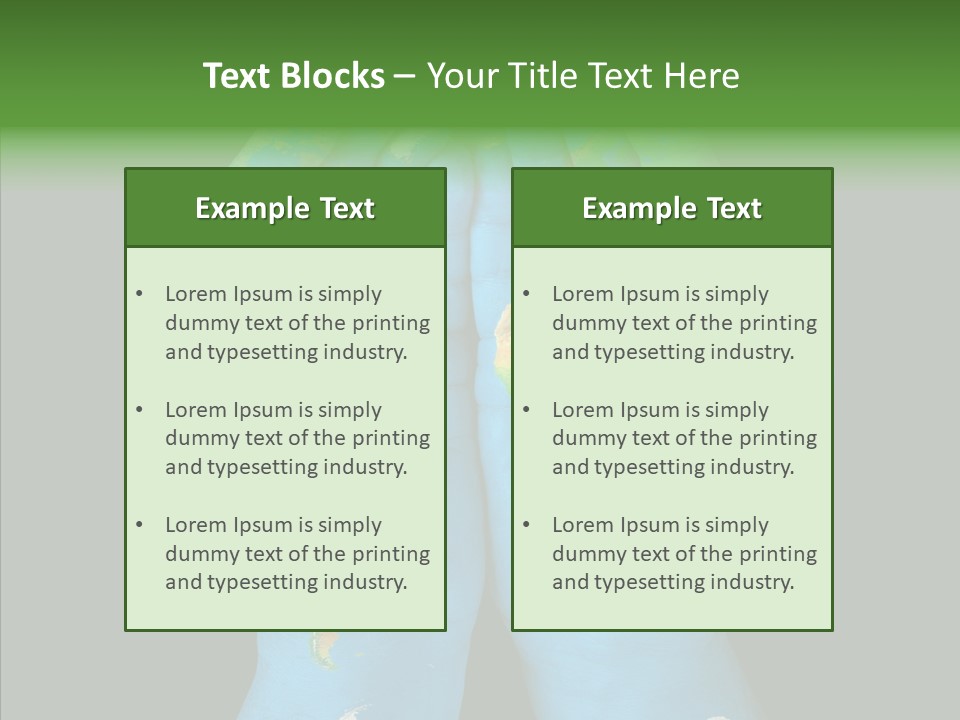Globe Paint Future PowerPoint Template