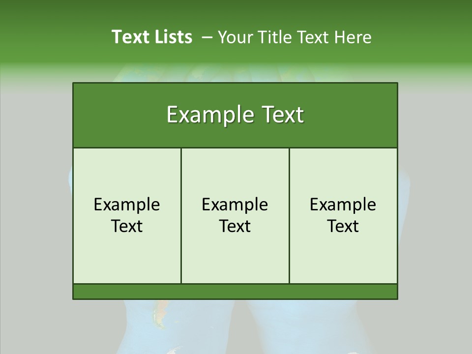 Globe Paint Future PowerPoint Template