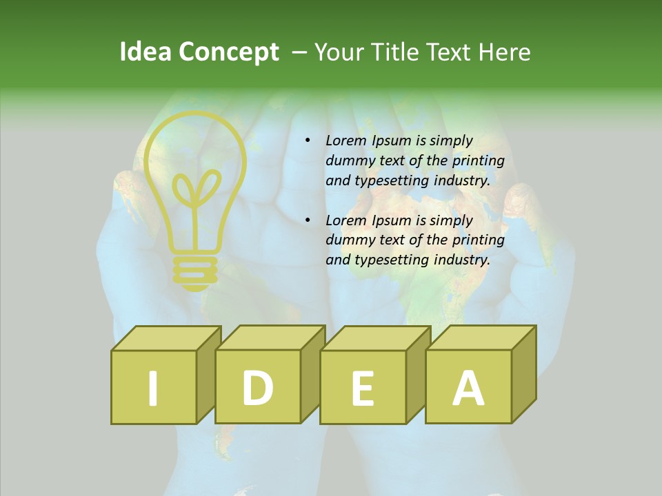 Globe Paint Future PowerPoint Template