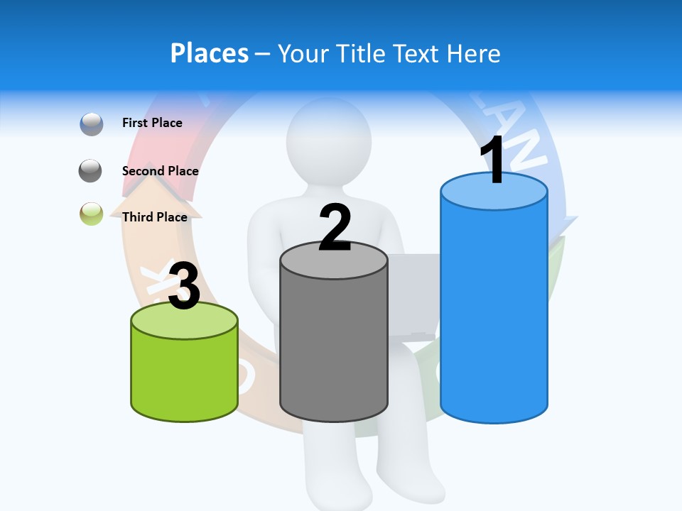 Chart Cycle Pdca PowerPoint Template