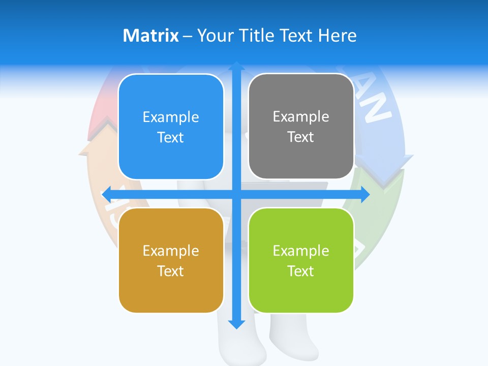Chart Cycle Pdca PowerPoint Template